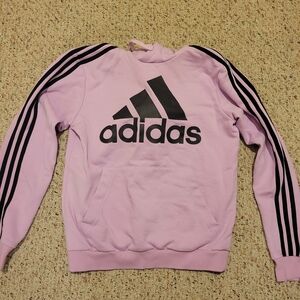 Adidas Pink and Black Sweatshirt